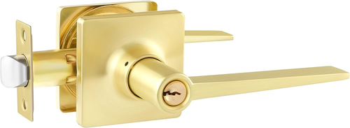 1 Pack Keyed Entry Lever Lock for Exterior Door and Front Door Lever Reversible