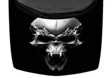 Dragon Skull Grayscale Truck Hood Wrap Vinyl Car Graphic Decal 58