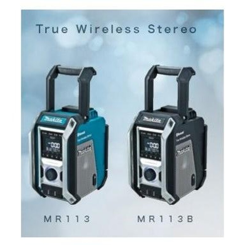 Makita True Wireless Stereo ミニコンポ MR113 Makita 10.8~18V Wireless Speaker Radio MR113 Bluetooth