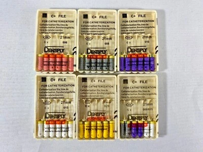 Dentsply Maillefer C+ file ENDO stainless steel 21-25-31mm All sizes 6 files/pk