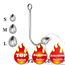 Metal Anal Hook Ball Stainless Steel Butt Plug Hook Anal Butt Plug for Couples