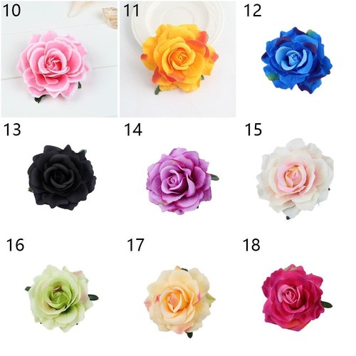 Bridesmaid Party Bridal Rose Flower Hairpin Brooch Wedding Hair Clip - Picture 5 of 30