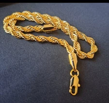 9.5” 14K GOLD PLATED BRACELET OR ANKLET MADE IN ITALY L2