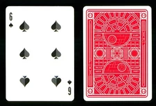 Playing card Star Wars Dark Side Red - 6 of Spades ZT 24