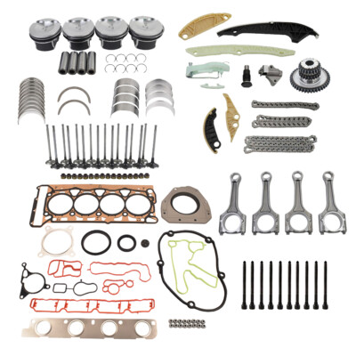 Fits 2.0 TFSI Audi VW A4 Jetta CCTA CAW Pistons 23mm Engine Overhaul Rebuild Kit