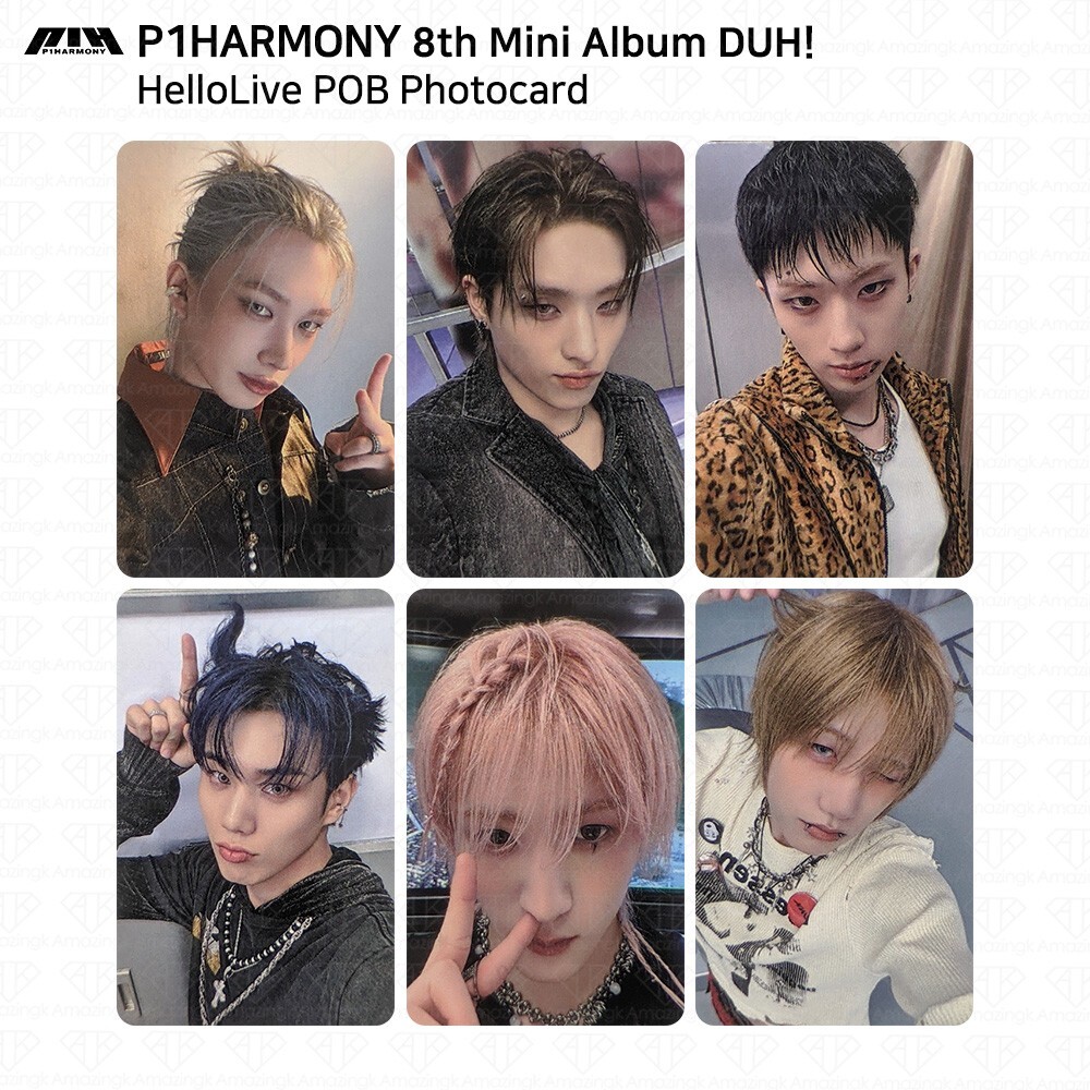 P1Harmony The 8th Mini Album DUH! HelloLive POB Photocard KPOP K