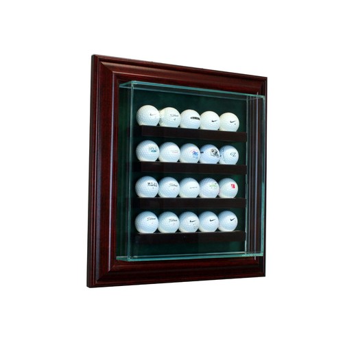 20 Golfball Vitrine Stil Vitrine Drehtür Glas Wildleder Logo Golfball - Bild 2 von 5