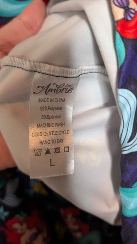 Ambrie Womens Large Disney Ariel & Flounder Swing Short Sleeve Shirt - Picture 3 of 4