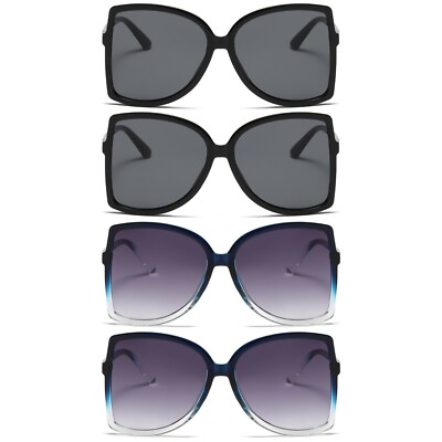 4Pair Womens Ladies Bow Butterfly Shape Oversized Sunglasses for outdoor Driving