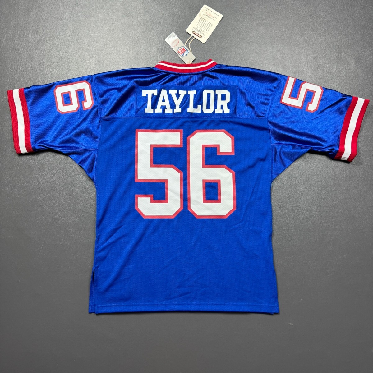 ◎90s'ビンテージ！ゲートキーパーズ！メガレア未使用！逆輸入！・L・Ｔシャツ 100% Authentic Lawrence Taylor Mitchell Ness 1990 Giants Jersey