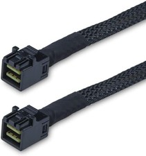 12G Internal HD Mini SAS SFF-8643 to SFF-8643 High Destiny Cable 100-Ohm 0.5-m