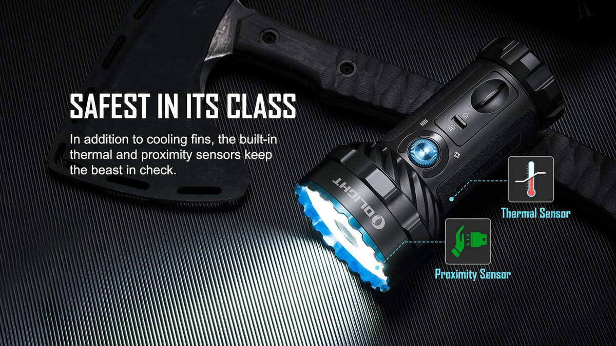 Olight Marauder 2 14000 Lumen Long Throw Rechargeable Flashlight