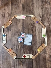 2-8 Player Pegs and Jokers or Marbles NEW Hand Made in USA Family game Wood