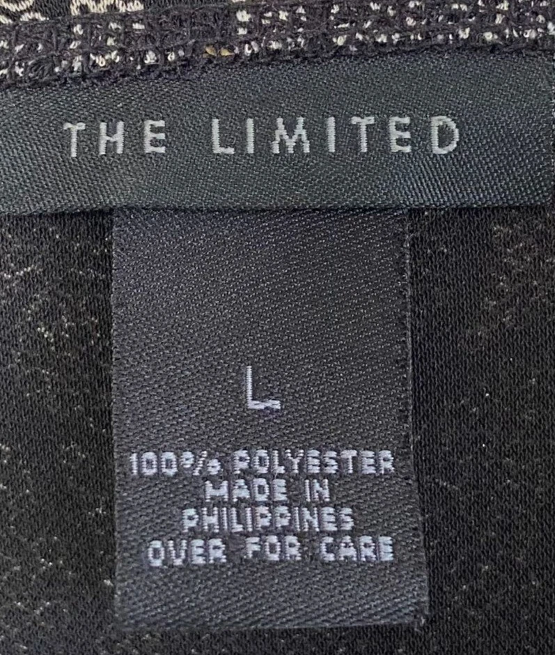 The Limited Asymmetrical Wrap-around Geometric Dress Size Large 100% Polyester - Imagem 4 de 4