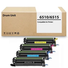 4 Pack Phaser 6510 6515 Drum Unit Cartridge for Xerox 6510 108R01417 108R01418
