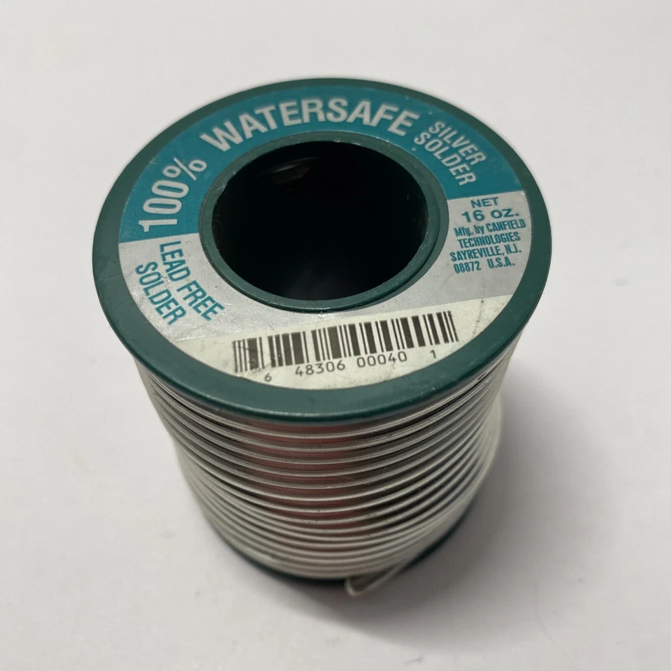 Carrete Canfield 100 % resistente al agua sin plomo 0,125 pulgadas de diámetro Lote de 3 Soldaduras Plata Nuevas Foto 2 de 4