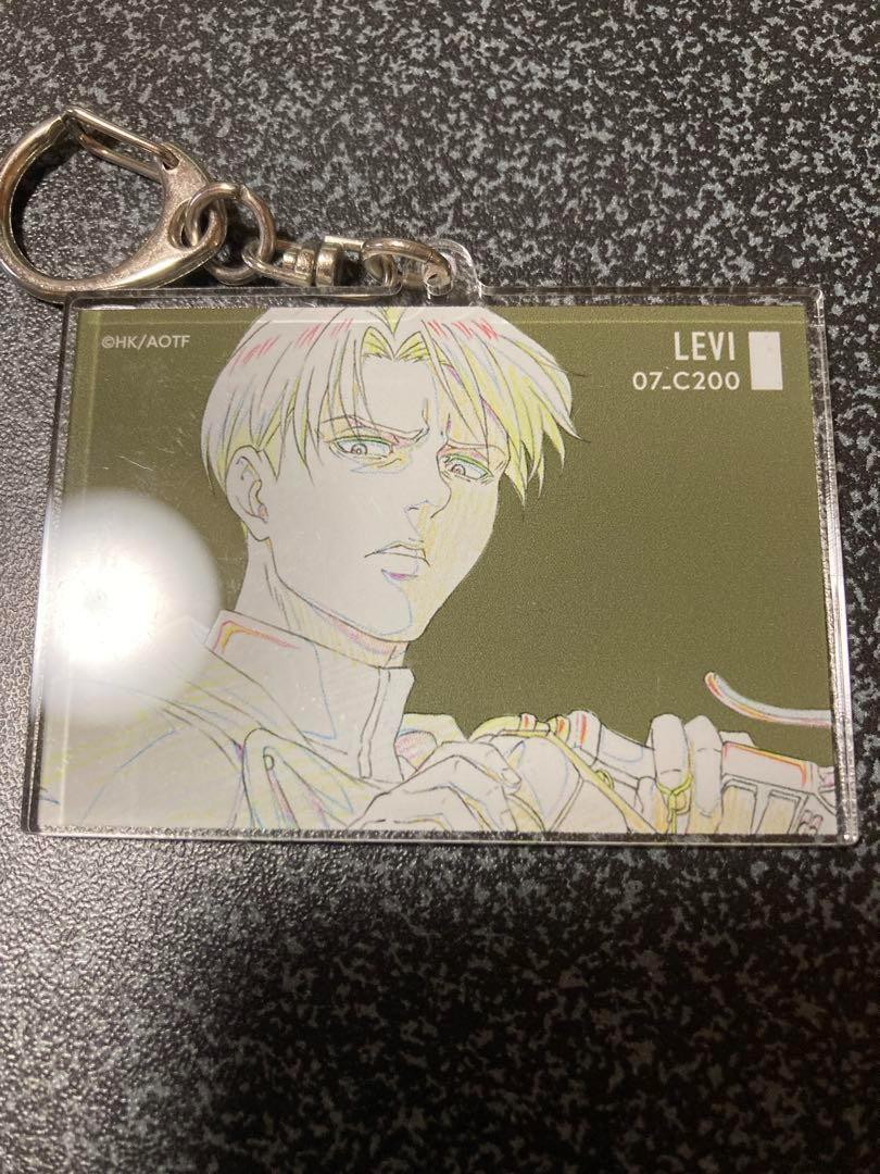 Attack On Titan Levi Mappa Exhibition Original Acrylic Keychain Rare