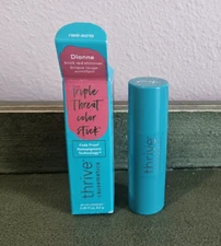 Thrive Causemetics Triple Threat Color Stick Dionne Brick Red Shimer NIB NEW
