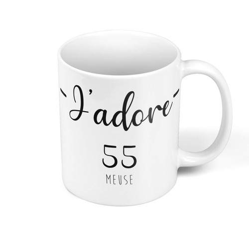 Mug Céramique Département De La Meuse 55 – Carte Ancienne, Bar-le-Duc, Neuf, Fabriqué En France