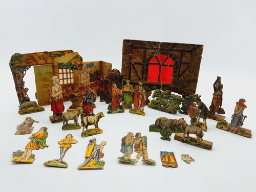 ORIGINAL antike KRIPPE Erzgebirge Böhmische Sammlung Auflösung Weihnacht christl - Bild 1 von 24