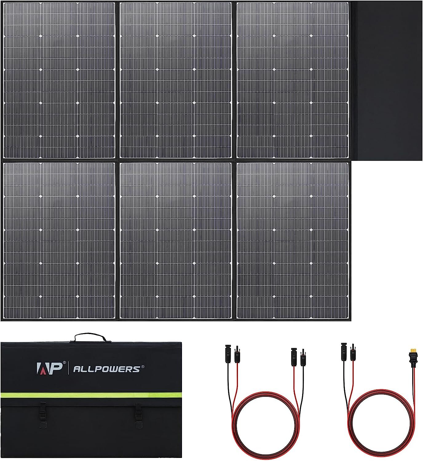 ALLPOWERS 600 Watt Solar Panel Kit Foldable For Jackery Ecoflow Bluetti Balcony