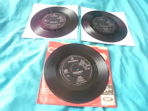 Ken Dodd 3 pop 7"s Tears plays VG+ The River VG+ All Of My Life nearEX