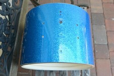 1964 Ludwig Drum Co. 10X14 BLUE SPARKLE SNARE DRUM SHELL for YOUR DRUM SET R54