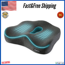 Orthopedic Seat Cushion Pillow For Sciatica Prostate Tailbone Hemorrhoid Chair..