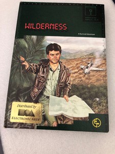 Vintage-Rare-Wilderness-Game-for-Apple-II-II-IIe-IIc-Electric-Transit-1985