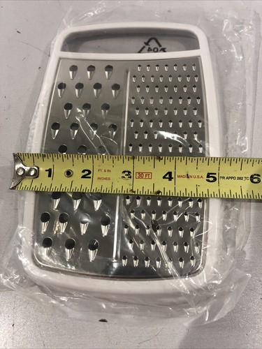 1pz GRATTUGIA UNIVERSALE ACCIAIO PLACCATO BRILLANTE LAVABILE IN LAVASTOVIGLIE Spedizione Gratuita - Foto 2 di 4