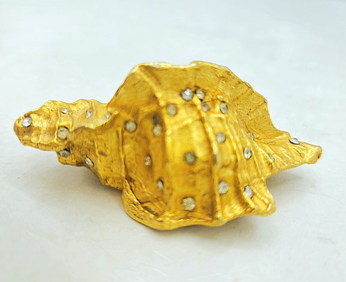 6 Vntg Brooch Pins: Big Cats, Dogs, Sea Creature, African Mask, Missing Stones - Picture 23 of 24