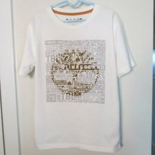 Timberland Boys Top White Graphic Tee 1973 T-Shirt Youth Size S