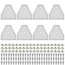 8pcs Aluminum 5 Hole Joining Plate Bracket Connector for 2020 Aluminun Extrusion