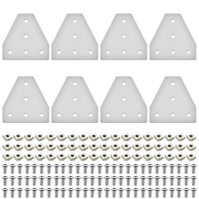 8pcs 80/20 5 Hole Joining Plate Connecting Brackets for 2020 Aluminun Extrusion