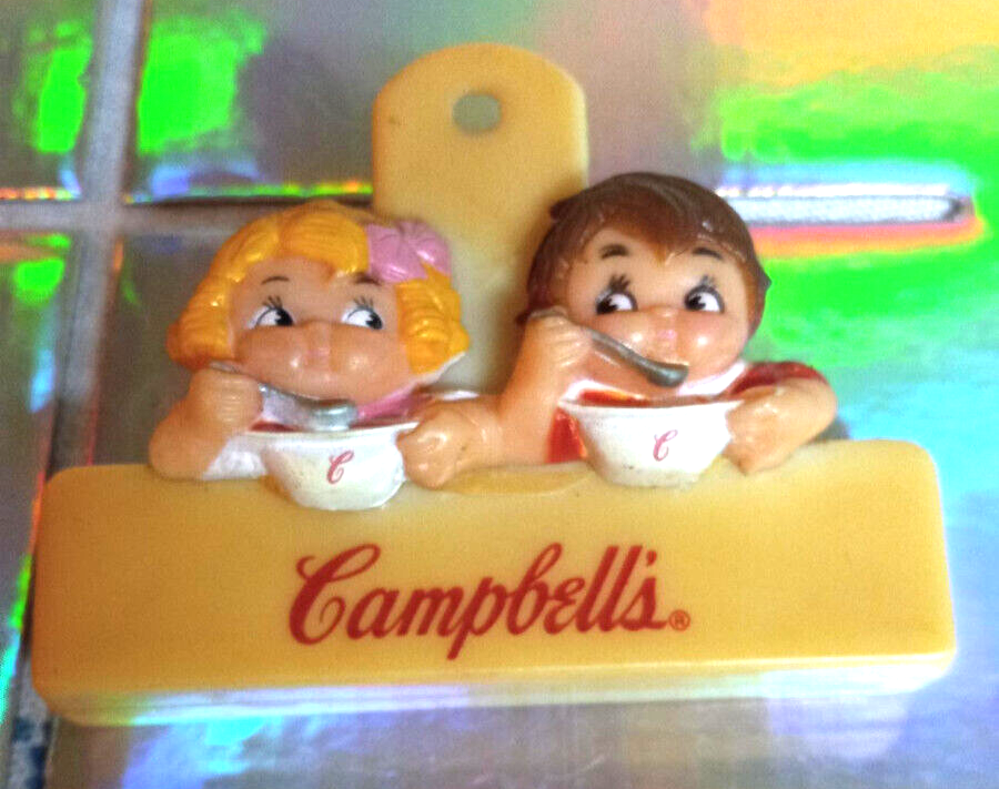 CAMPBELLS SOUP GIRL BOY CHIP CLIp Vintage REFRIGERATOR eBay