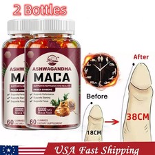  1 BEST-MALE ENLARGER THICKER LONGER BIGGER 4" GROWTH ENLARGEMENT 120 GUMMIES