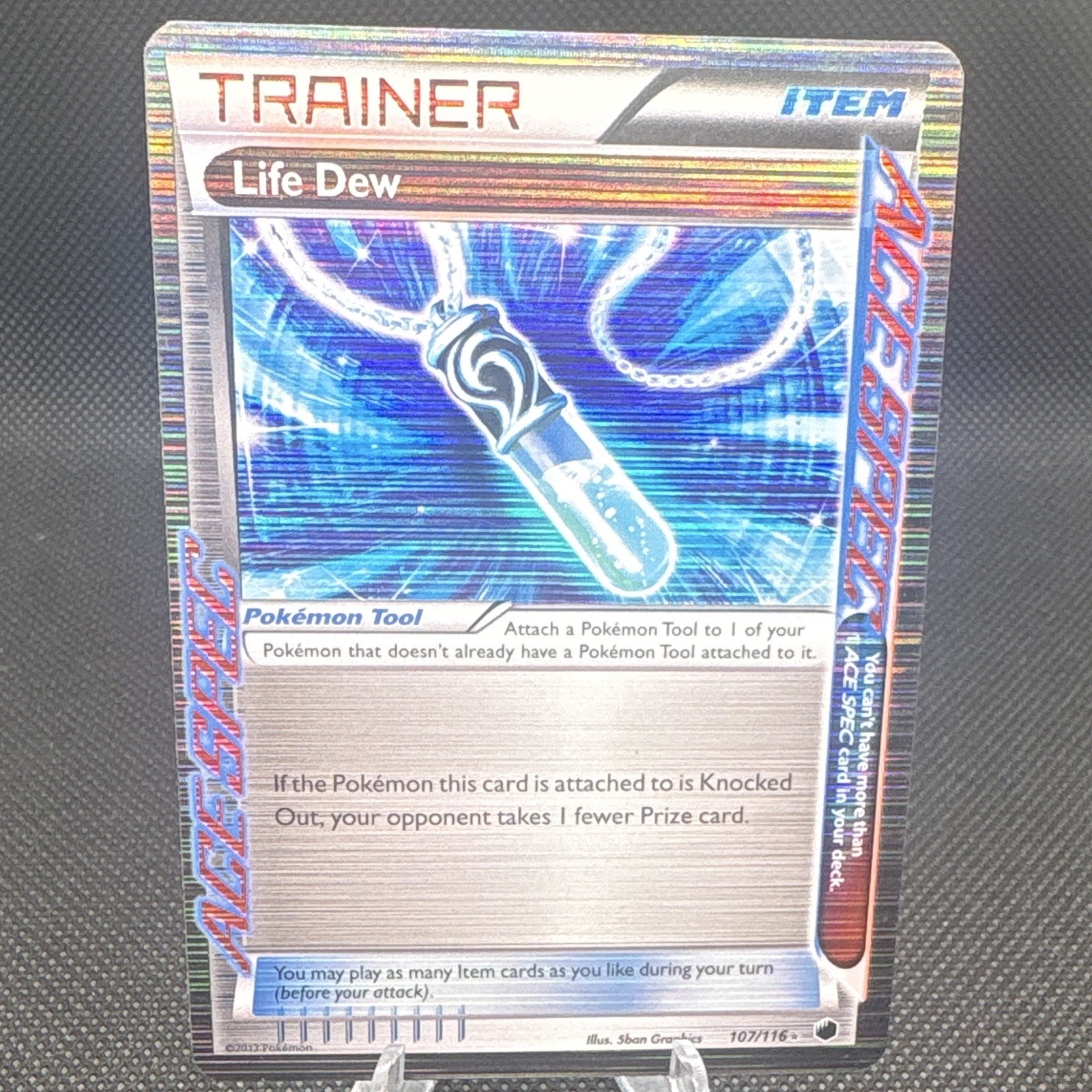 Nintendo Life Dew 107/116 Plasma Freeze Holo Rare Trainer-Item ACE SPEC English