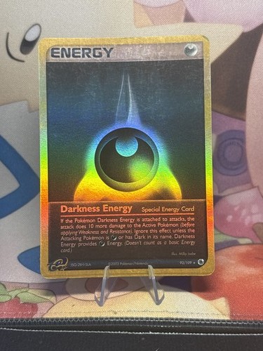 Darkness Energy 93/109 EX Ruby & Sapphire Reverse Holo Pokemon Trading Card LP