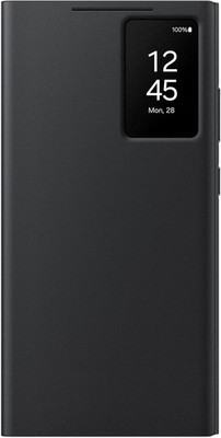 Original / Offizielle Samsung Galaxy S24 Ultra Smart View Wallet Case - Schwarz - Neu
