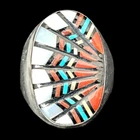Men's ANGELENA LAAHTY Zuni Native American Ring Sterling Silver sz10.75 Vintage