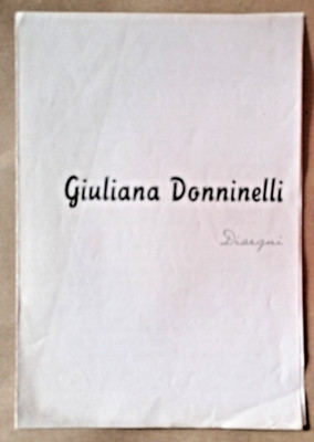 1957 INVITO MOSTRA GIULIANA DONNINELLI NUOVA GALLER ESEDRA LIBRERIA MACCHIA ROMA