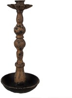 Clayre & Eef 6Y5455 KerzenstäNder Schwarz Ø 11X25 Cm
