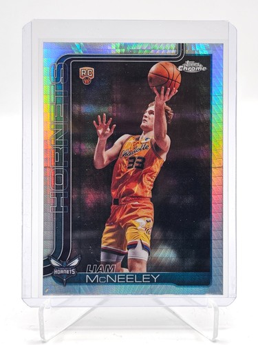 LIAM MCNEELEY 2025-26 TOPPS CHROME UPDATE PRISM REFRACTOR ROOKIE RC #179 Q5416