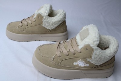 Bobo's House Women's Cozy Bear Ultra Chunky Mid Top Shoes BE5 Beige US:8 EU:39