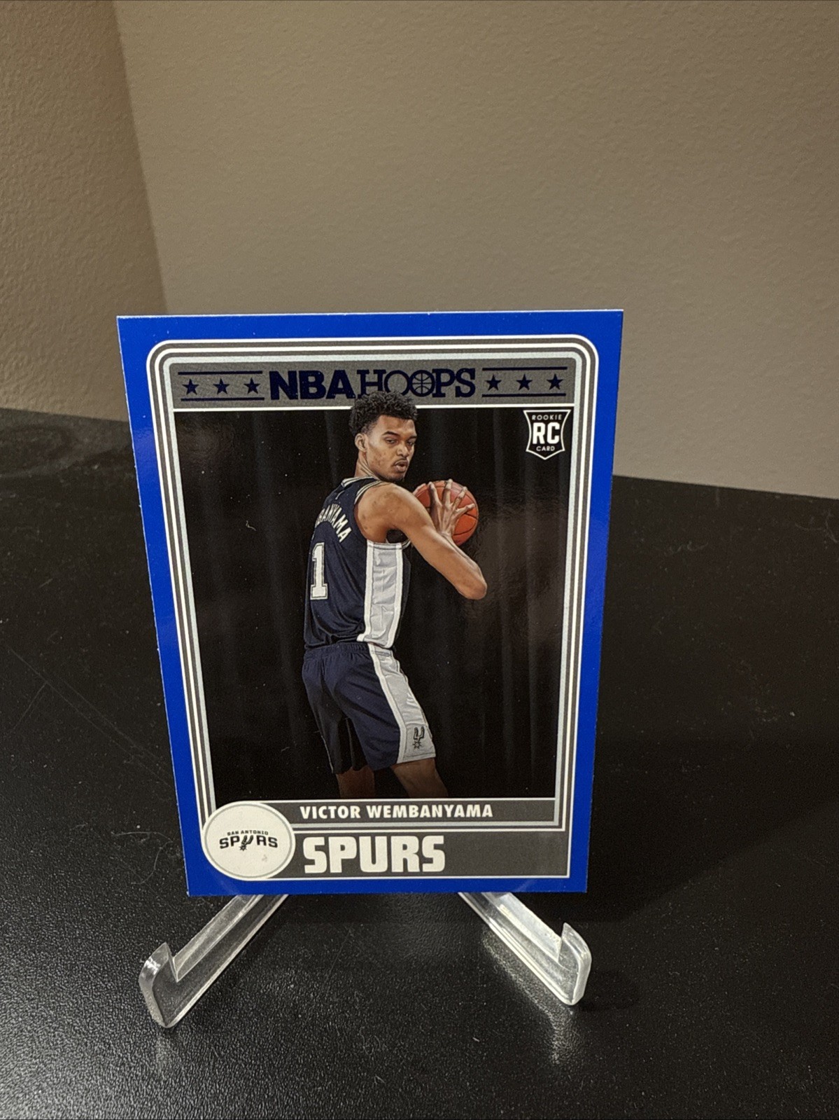 2023-24 Panini NBA Hoops - Hoops Tribute Victor Wembanyama #298 Blue (RC)