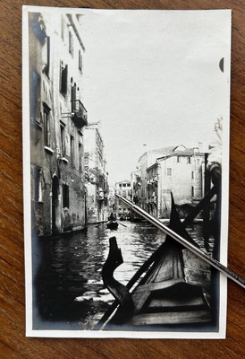 VTG 1910 Venice Italy Rio del Pestrin Ponte dei Conzafelzi Bridge Canal Photo