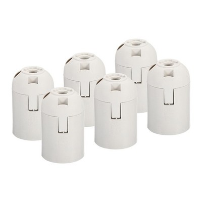 10Pcs E26/E27 Bulb Socket 57x37mm Screw-in Retro LED Lights Lamp Holder White
