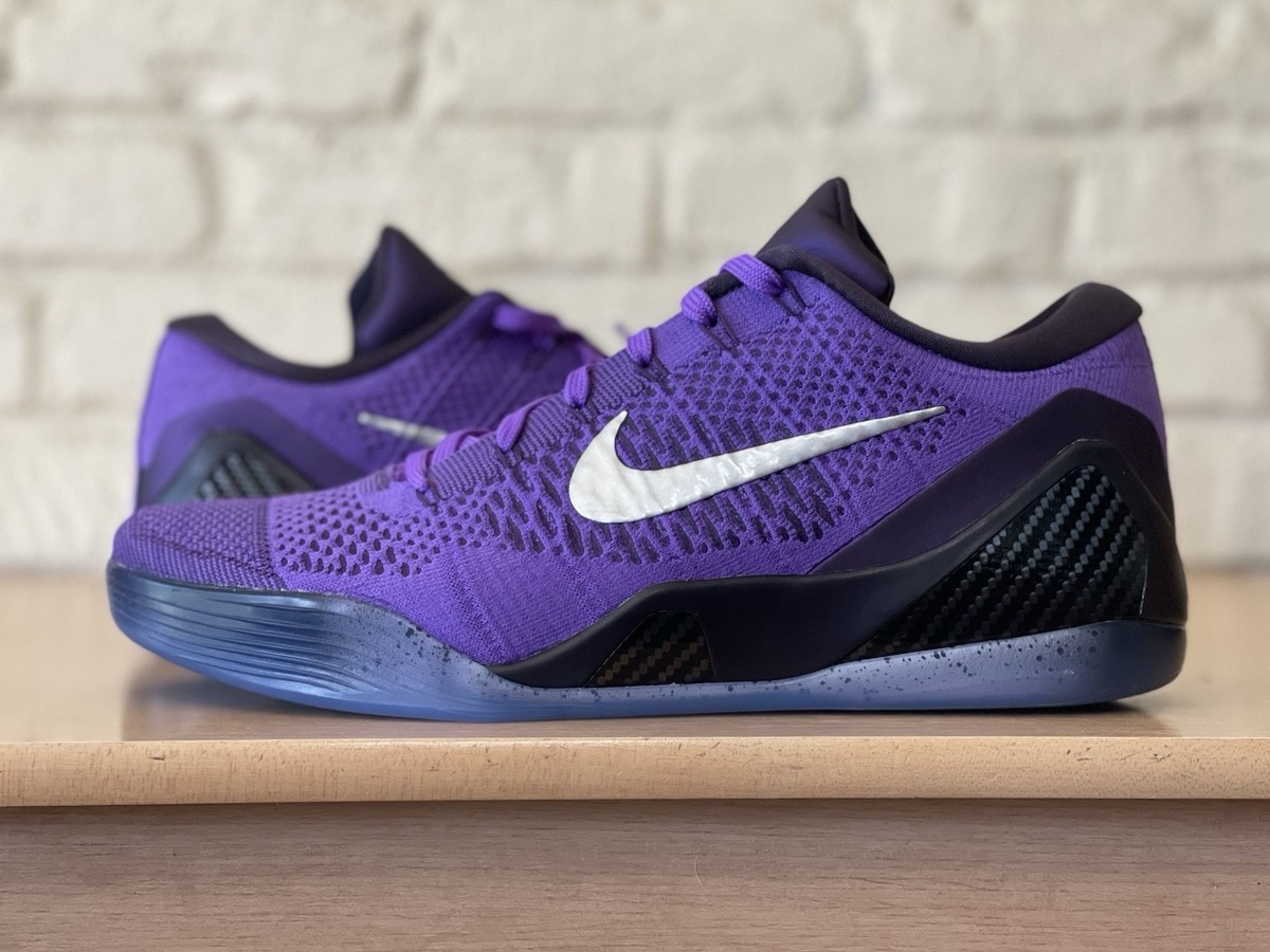 Nike Kobe IX Elite Low Protro Hyper Grape Moonwalker Men Sz 14