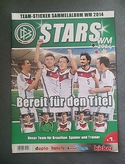 GOAL Sammelalbum WM 2014 DUPLO HANUTA Kinder Riegel Kicker komplett Top