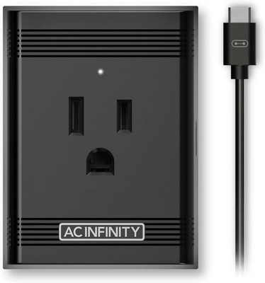 AC Infinity UIS Control Plug, Socket Adapter to Connect UIS Smart Controllers to